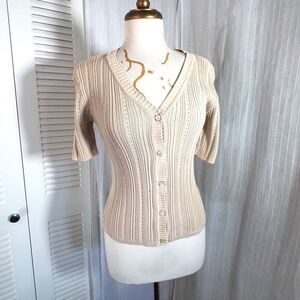Liz Claiborne | Women’s | Sweaters | S |  Button-Down V-Cut Sweater Shirt